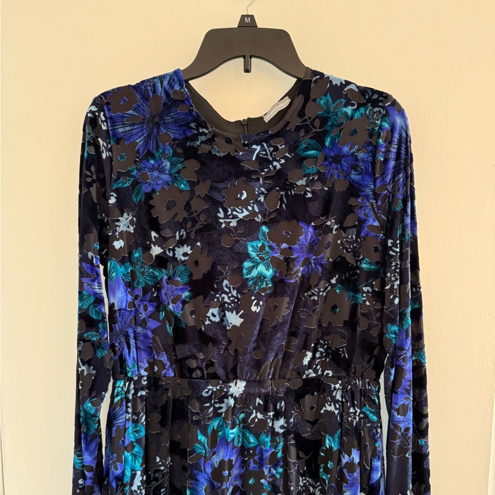 Velvet midi dress